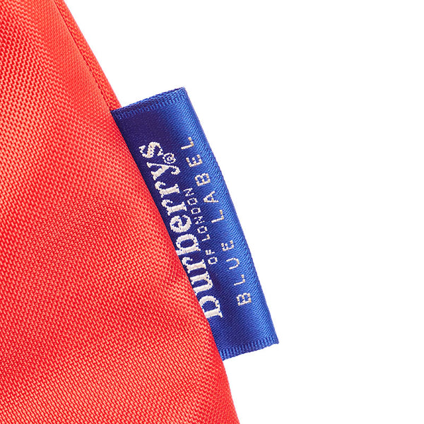 バーバリーブルーレーベル チェック トートバッグ レッド ナイロン レザー レディース BURBERRY BLUE LABEL 【中古】