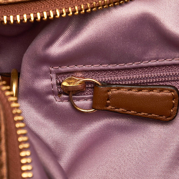 コーチ ワンショルダー 12669 メタリック ブラウン レザー レディース COACH 【中古】
