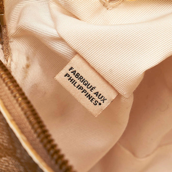 コーチ シグネチャー ハンドバッグ ショルダーバッグ 2WAY F34084 ベージュ ホワイト PVC レザー レディース COACH 【中古】