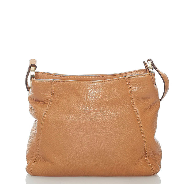 マイケルコース 斜めがけ ショルダー ベージュ レザー レディース Michael Kors 【中古】