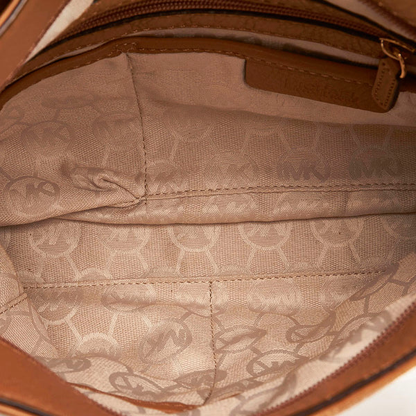 マイケルコース 斜めがけ ショルダー ベージュ レザー レディース Michael Kors 【中古】
