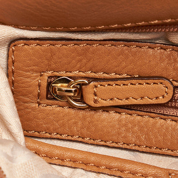 マイケルコース 斜めがけ ショルダー ベージュ レザー レディース Michael Kors 【中古】