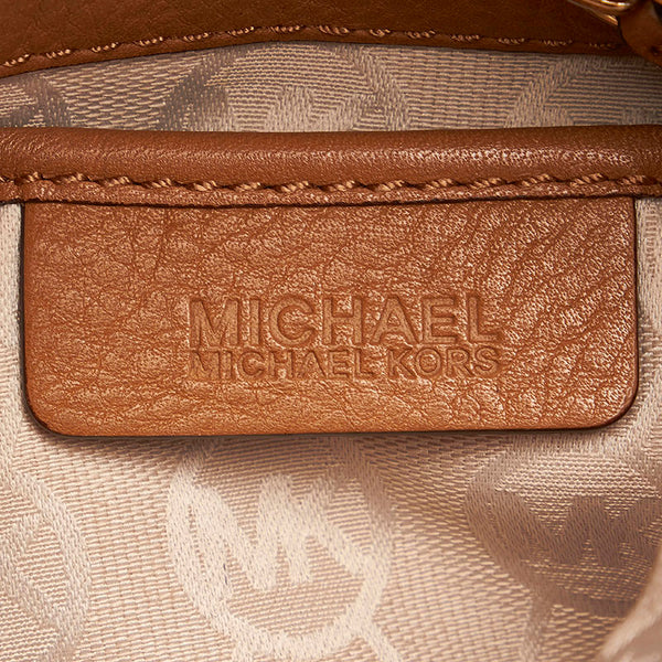 マイケルコース 斜めがけ ショルダー ベージュ レザー レディース Michael Kors 【中古】