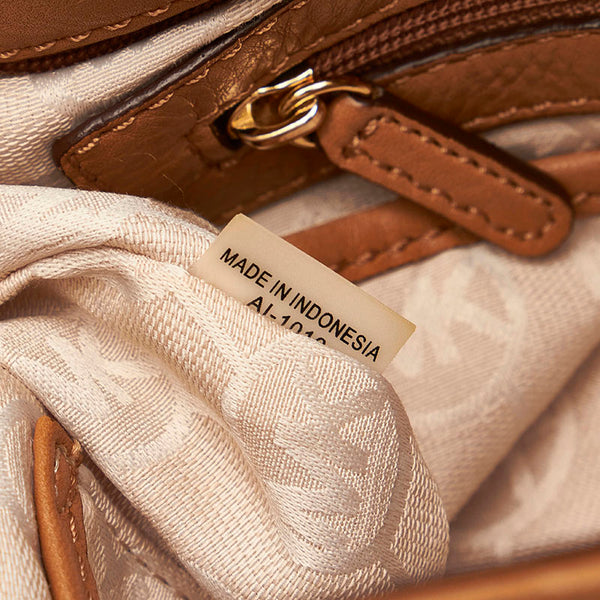マイケルコース 斜めがけ ショルダー ベージュ レザー レディース Michael Kors 【中古】