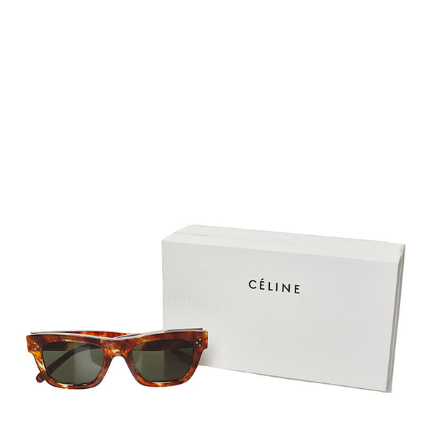 セリーヌ サングラス ブラウン プラスチック レディース CELINE 【中古】