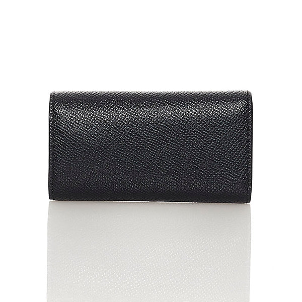 コーチ 6連 キーケース ブラック レザー レディース COACH 【中古】