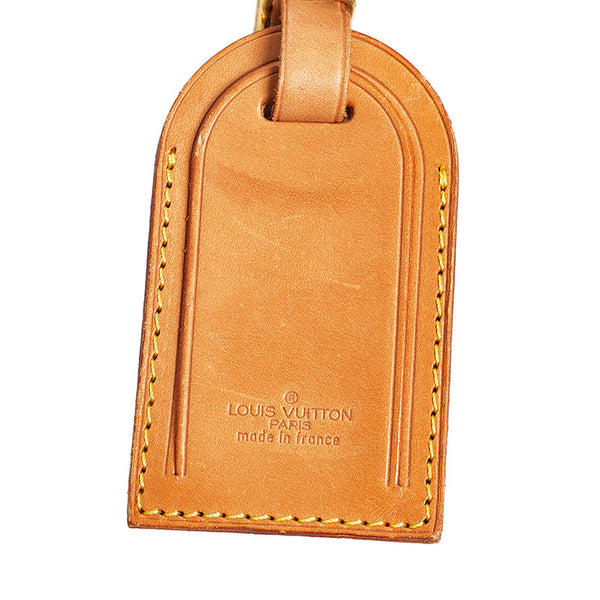 ルイ ヴィトン ポワニエ ネームタグ ベージュ ヌメ革 レディース LOUIS VUITTON 【中古】