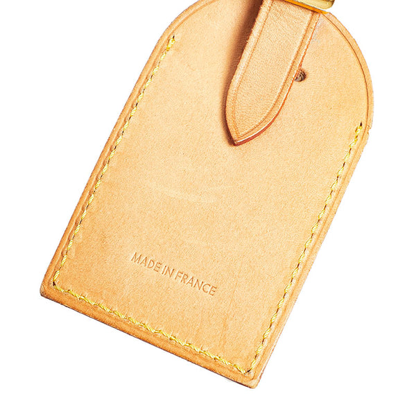ルイ ヴィトン ポワニエ ネームタグ ベージュ ヌメ革 レディース LOUIS VUITTON 【中古】
