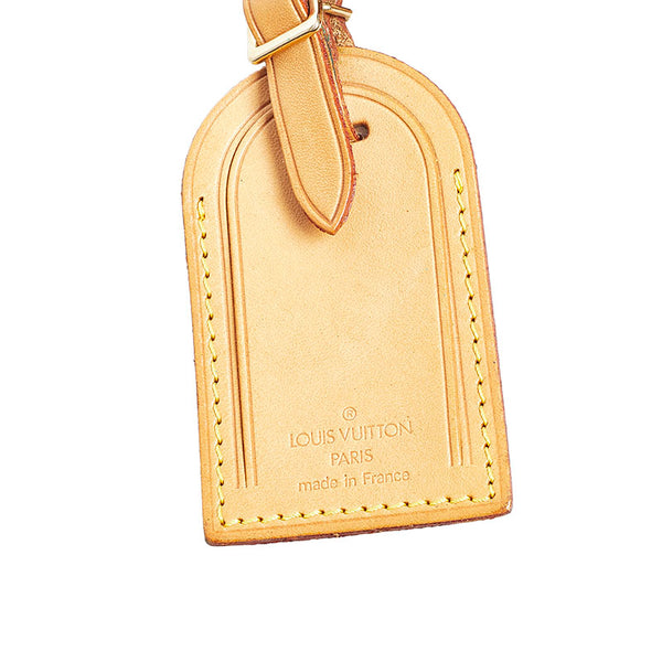ルイ ヴィトン ポワニエ ネームタグ ベージュ ヌメ革 レディース LOUIS VUITTON 【中古】