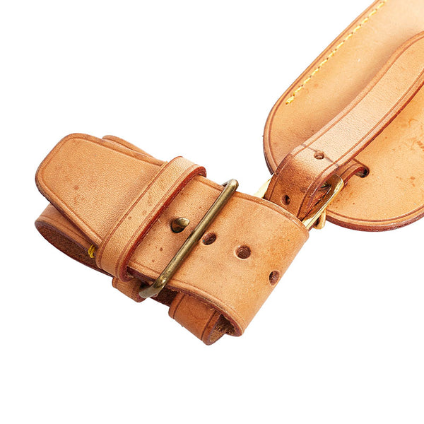 ルイ ヴィトン ポワニエ ネームタグ 2点セット ベージュ ヌメ革 レディース LOUIS VUITTON 【中古】
