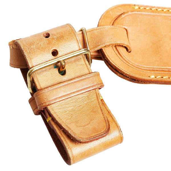 ルイ ヴィトン ポワニエ ネームタグ 2点セット ベージュ ヌメ革 レディース LOUIS VUITTON 【中古】
