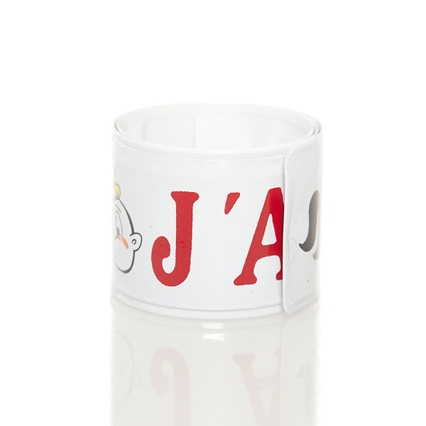 ディオール J'ADIOR ジャドール ロゴ リストバンド バングル ホワイト  ビニール レディース Dior 【中古】