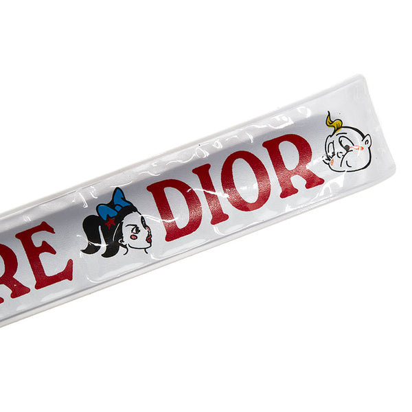 ディオール J'ADIOR ジャドール ロゴ リストバンド バングル ホワイト  ビニール レディース Dior 【中古】