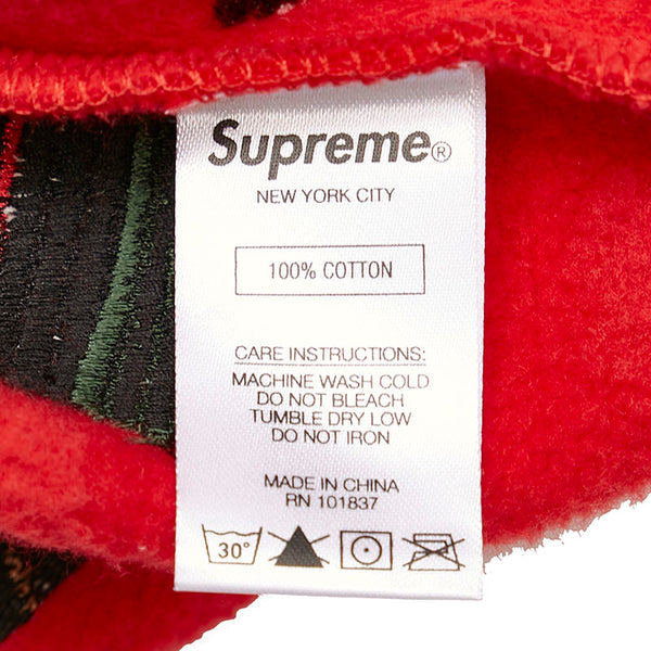 シュプリーム dead prez RBG Embroidered Hooded SweatShirt パーカー フーディー スウェット レッド コットン メンズ Supreme 【中古】