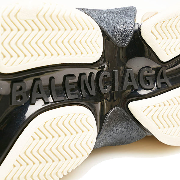 バレンシアガ トリプルS スニーカー グレー レザー ナイロン メンズ BALENCIAGA 【中古】