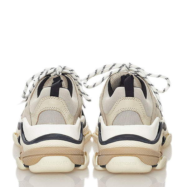 バレンシアガ トリプルS スニーカー グレー レザー ナイロン メンズ BALENCIAGA 【中古】