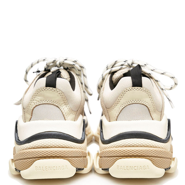 バレンシアガ トリプルS スニーカー グレー レザー ナイロン メンズ BALENCIAGA 【中古】