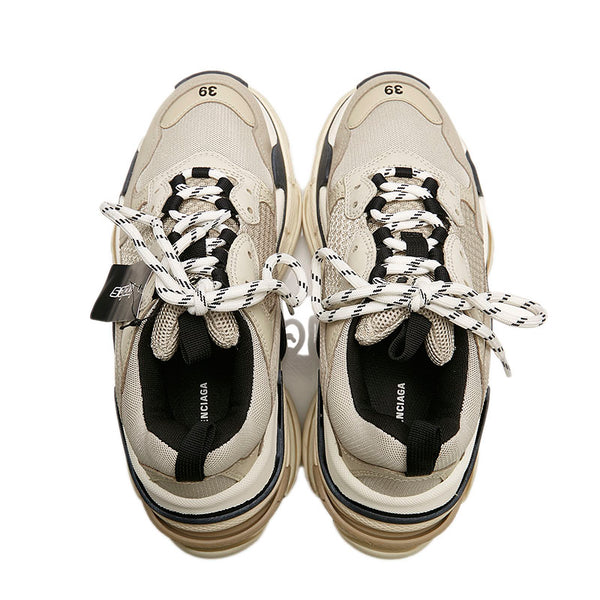 バレンシアガ トリプルS スニーカー グレー レザー ナイロン メンズ BALENCIAGA 【中古】