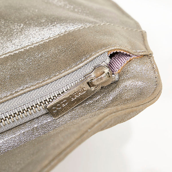 ジミーチュウ クラッチバッグ シルバー レザー レディース JIMMY CHOO 【中古】