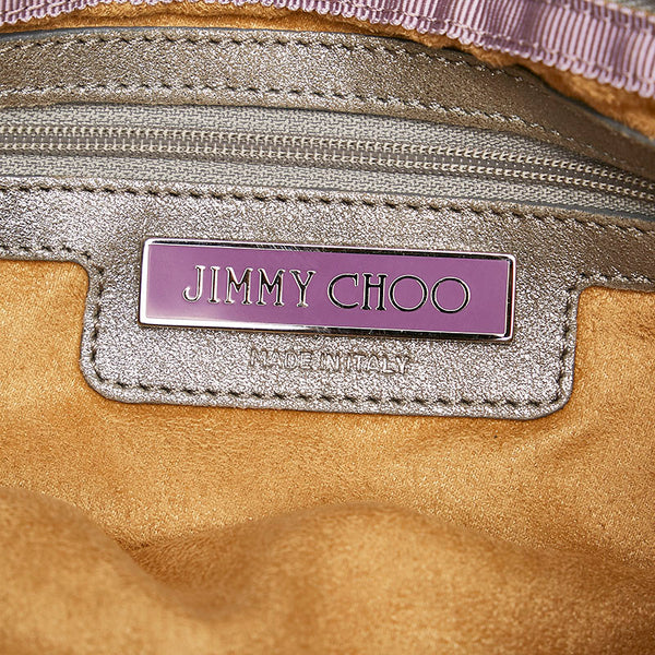 ジミーチュウ クラッチバッグ シルバー レザー レディース JIMMY CHOO 【中古】