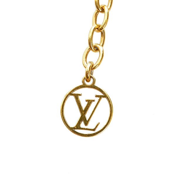 ルイ ヴィトン コリエ メダル ミス ウィンザー ネックレス M65150 ゴールド メッキ レディース LOUIS VUITTON 【中古】