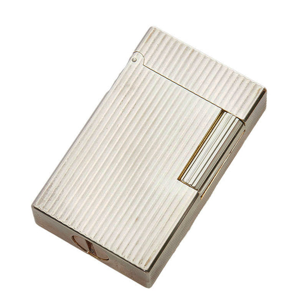 デュポン ライン１ 着火確認済 ライター シルバー メタル メンズ Dupont 【中古】