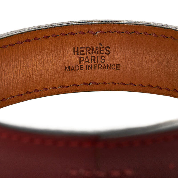エルメス プールトゥール バングル ボルドー カーフ レディース HERMES 【中古】