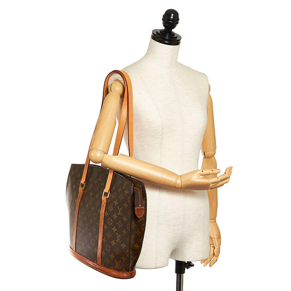 ルイ ヴィトン モノグラム バビロン トートバッグ M51102  ブラウン PVC レザー レディース LOUIS VUITTON 【中古】