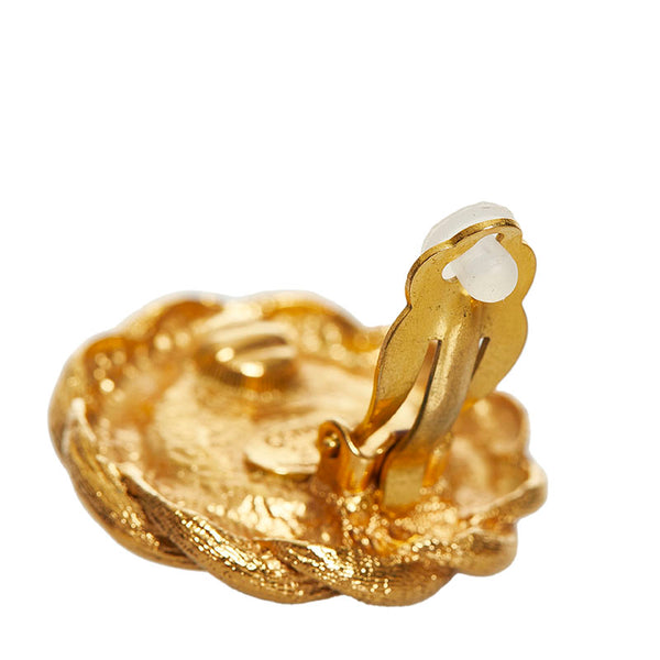 シャネル イヤリング ゴールド メッキ フェイクパール レディース CHANEL 【中古】