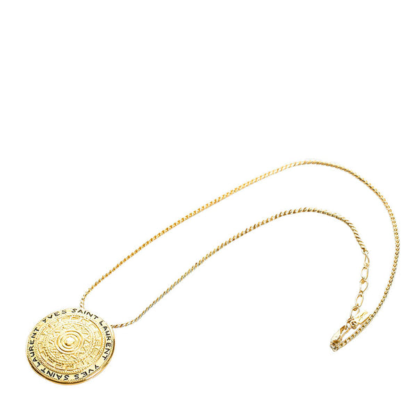 サンローラン ネックレス ゴールド メッキ レディース SAINT LAURENT 【中古】