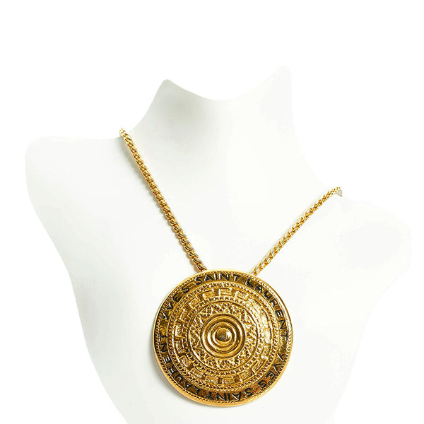 サンローラン ネックレス ゴールド メッキ レディース SAINT LAURENT 【中古】