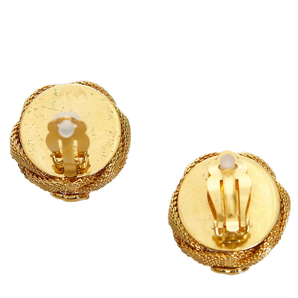 シャネル ココマーク イヤリング ゴールド ホワイト メッキ フェイクパール レディース CHANEL 【中古】