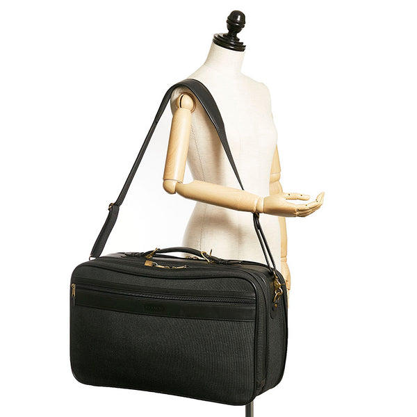 コーチ ボストンバッグ ショルダーバッグ 2WAY ダークグリーン レザー キャンバス メンズ COACH 【中古】