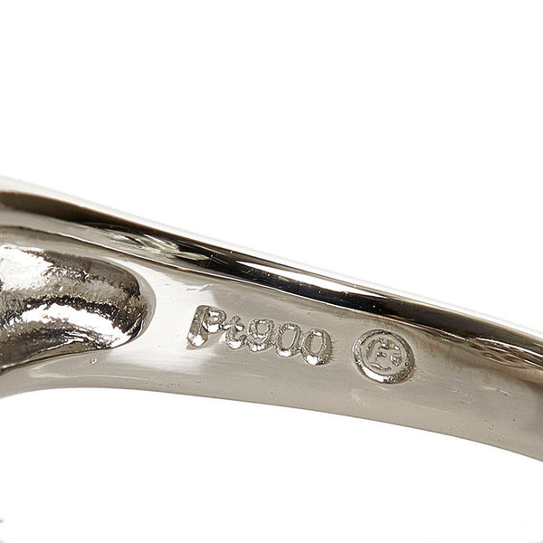 Pt900 プラチナ パール11.5mm ダイヤ0.29ct リング 指輪 レディース 14号 【中古】