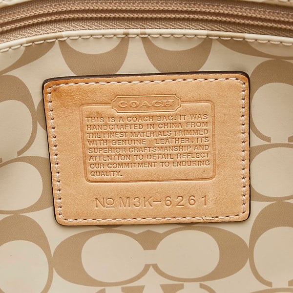 コーチ ハンドバッグ トートバッグ M3K-6261 ベージュ ナイロン キャンバス レディース COACH 【中古】