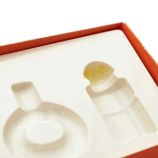 エルメス ミニチュア3点セット 香水 クリア ガラス レディース HERMES 【中古】