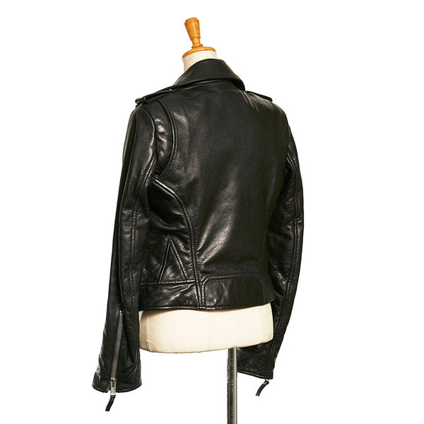 バレンシアガ ダブルライダースジャケット 256302 TCH99 ブラック ラムスキン レディース BALENCIAGA 【中古】