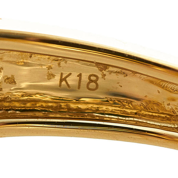 K18YG イエローゴールド ダイヤ0.70ct リング 指輪 レディース 12号 【中古】