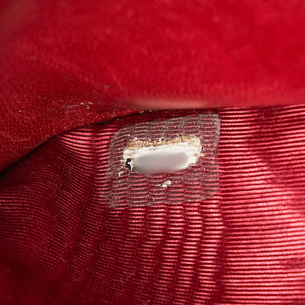 ココマーク 二つ折り財布 A13496 ボルドー キャビアスキン レディース 【中古】