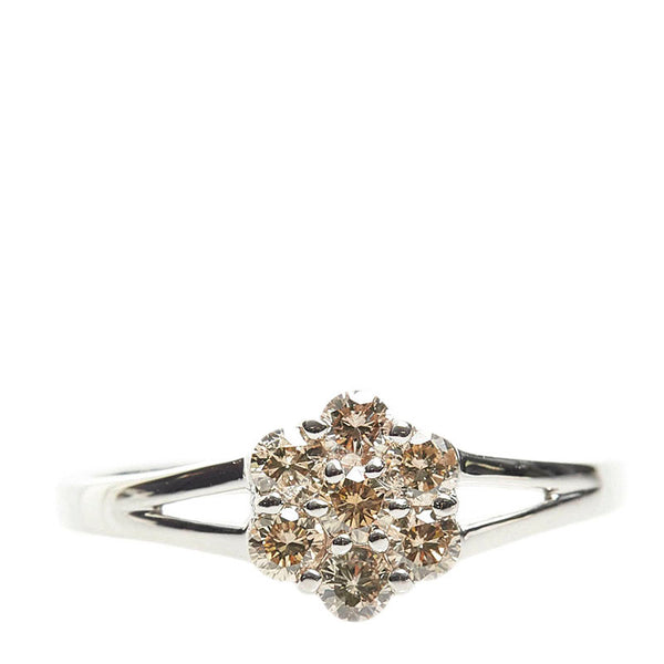 Pt900 プラチナ ダイヤ0.50ct リング 指輪 レディース 14号 【中古】