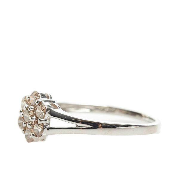 Pt900 プラチナ ダイヤ0.50ct リング 指輪 レディース 14号 【中古】