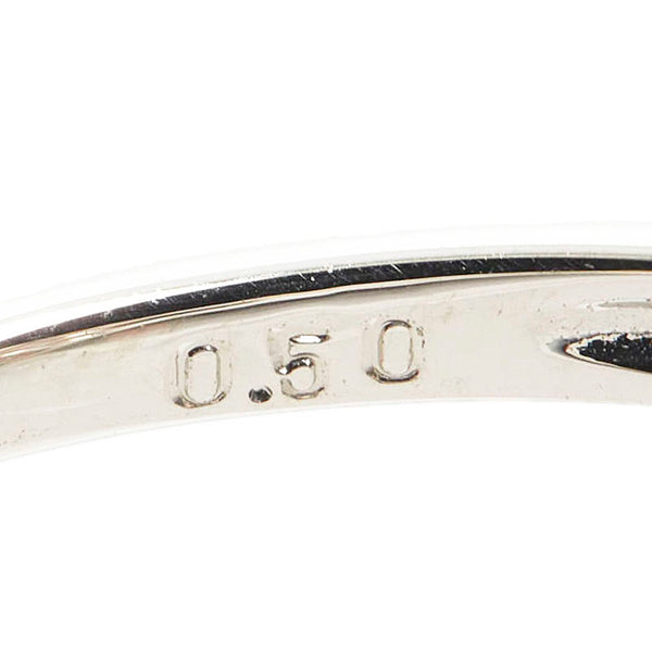 Pt900 プラチナ ダイヤ0.50ct リング 指輪 レディース 14号 【中古】