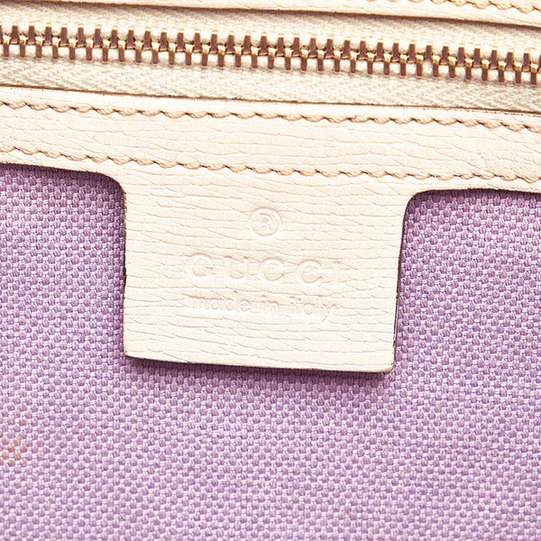 グッチ フローラ トートバッグ 309613 ホワイト マルチカラー PVC レザー レディース GUCCI 【中古】