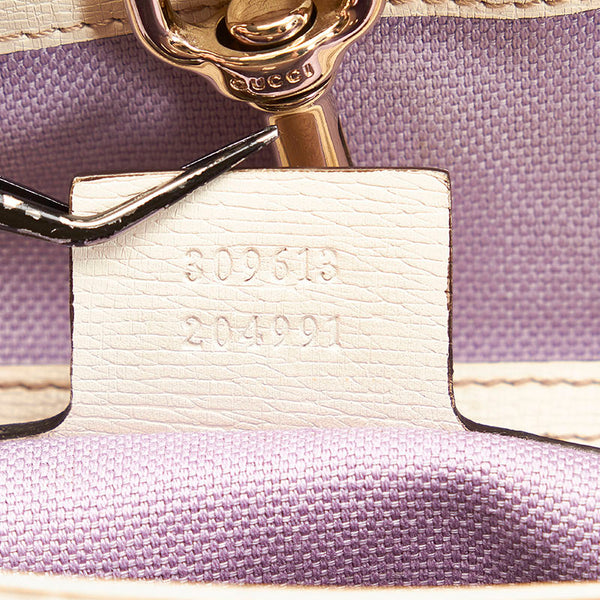 グッチ フローラ トートバッグ 309613 ホワイト マルチカラー PVC レザー レディース GUCCI 【中古】