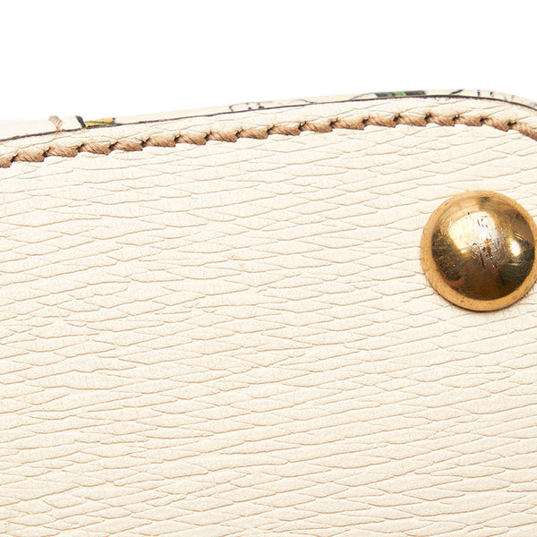 グッチ フローラ トートバッグ 309613 ホワイト マルチカラー PVC レザー レディース GUCCI 【中古】