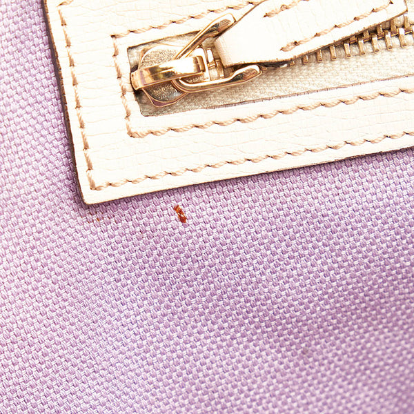 グッチ フローラ トートバッグ 309613 ホワイト マルチカラー PVC レザー レディース GUCCI 【中古】