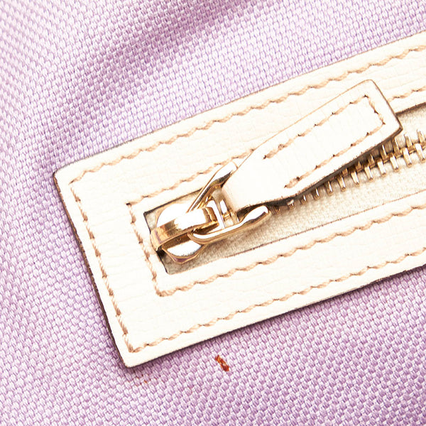 グッチ フローラ トートバッグ 309613 ホワイト マルチカラー PVC レザー レディース GUCCI 【中古】