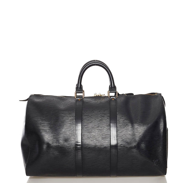 ルイ ヴィトン エピ キーポル45 ボストンバッグ トラベルバッグ M42972 ノワール ブラック レザー レディース LOUIS VUITTON 【中古】