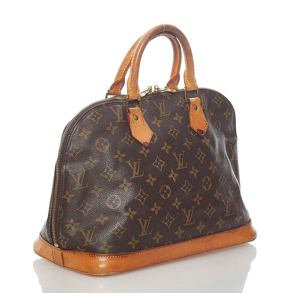 ルイ ヴィトン モノグラム アルマ ハンドバッグ M51130 ブラウン PVC レザー レディース LOUIS VUITTON 【中古】