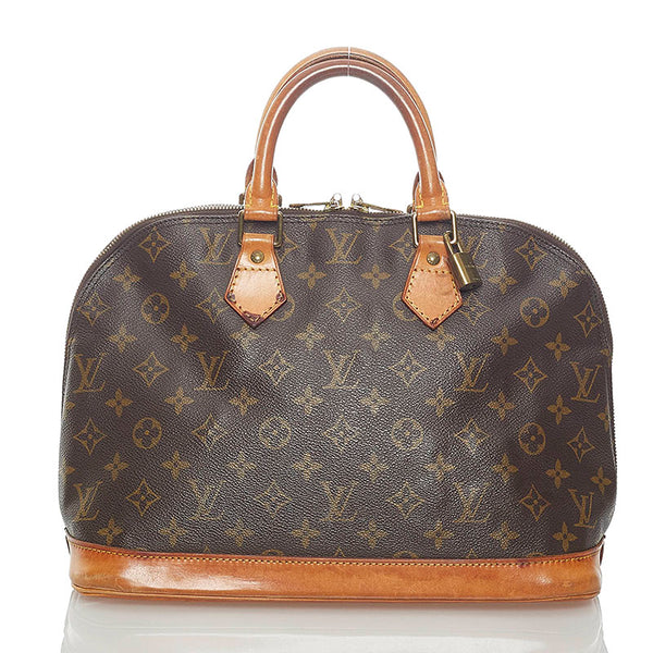 ルイ ヴィトン モノグラム アルマ ハンドバッグ M51130 ブラウン PVC レザー レディース LOUIS VUITTON 【中古】